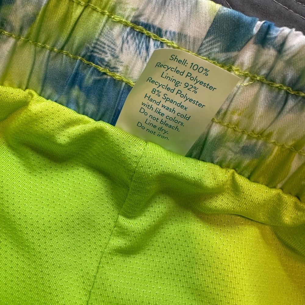 Thereabouts Boys Palm Wash Neon Green/Blue Swim Trunks NWT Size XXS 4/5 - Picture 5 of 6